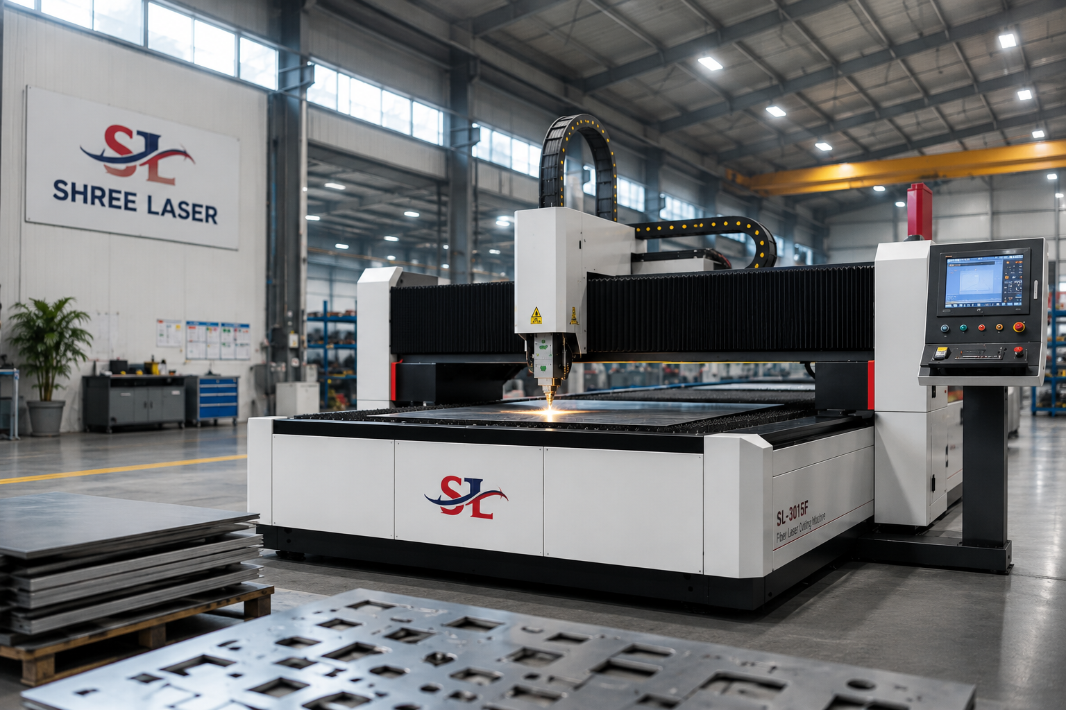 Shree Lasers manufacturing facility showcasing precision engineering excellence